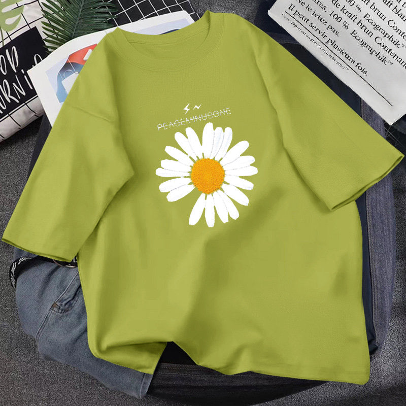 Daisy,cartoon T - Shirt, Loose Fun T - Shirt, Couple T - Shirt AP00037