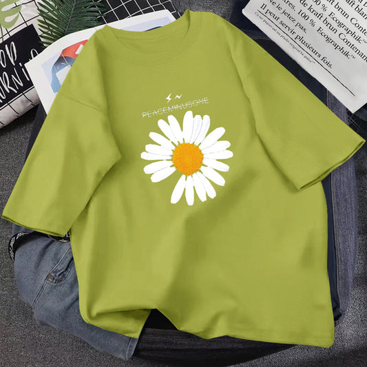 Daisy,cartoon T - Shirt, Loose Fun T - Shirt, Couple T - Shirt AP00037