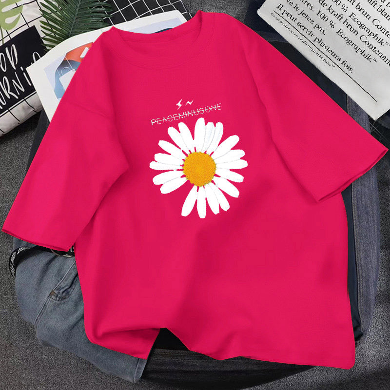 Daisy,cartoon T - Shirt, Loose Fun T - Shirt, Couple T - Shirt AP00037