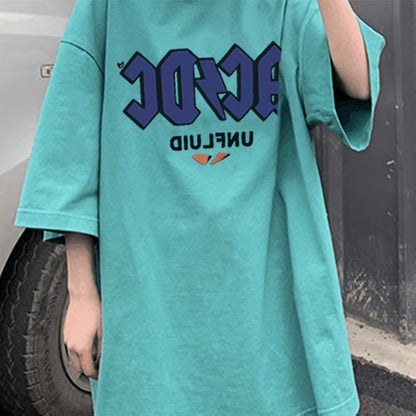 Cute Loose Short Sleeve T-shirt, Student, Simple T-shirt AP000161