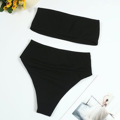 New Fashion Digital Print High Waisted Bikini At Chest AP000147