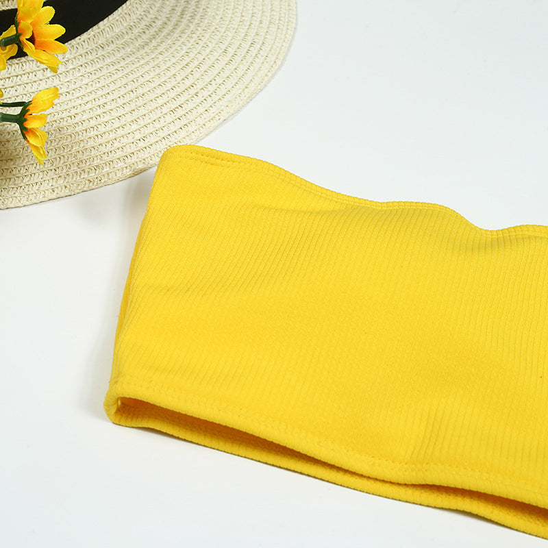 New Fashion Digital Print High Waisted Bikini At Chest AP000147