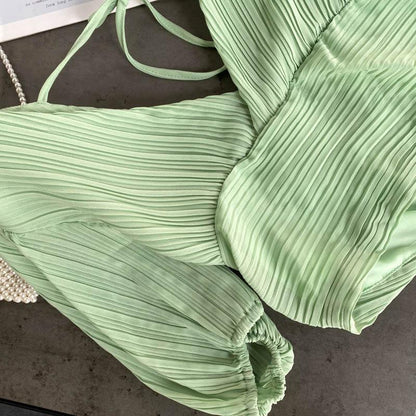 Summer Style Women's Deep V Puff Sleeve Short Top AP00030