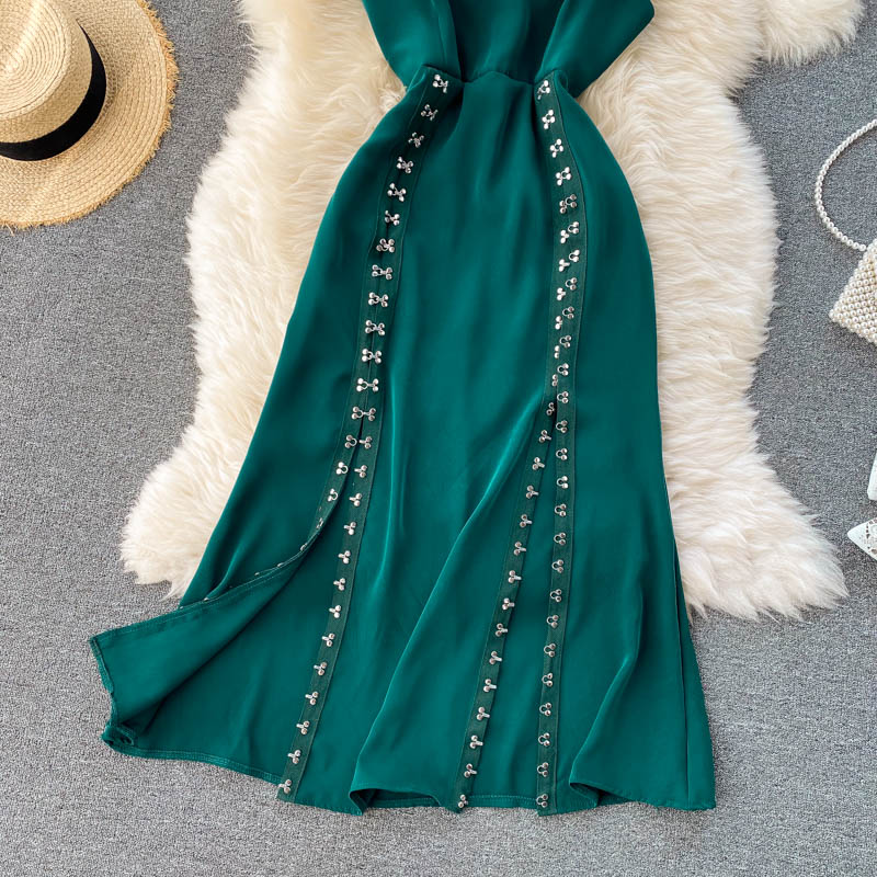 Simple Cute A Line New Fashion Long Dress AP00082