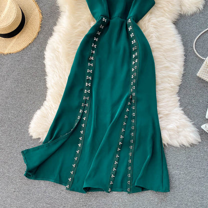 Simple Cute A Line New Fashion Long Dress AP00082