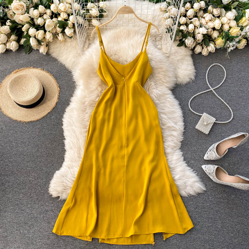 Simple Cute A Line New Fashion Long Dress AP00082
