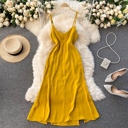 Simple Cute A Line New Fashion Long Dress AP00082
