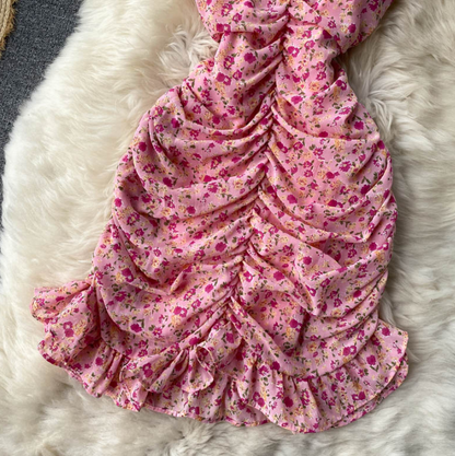 Sweet A Line Straps Floral New Fashion Summer Dress AP00080