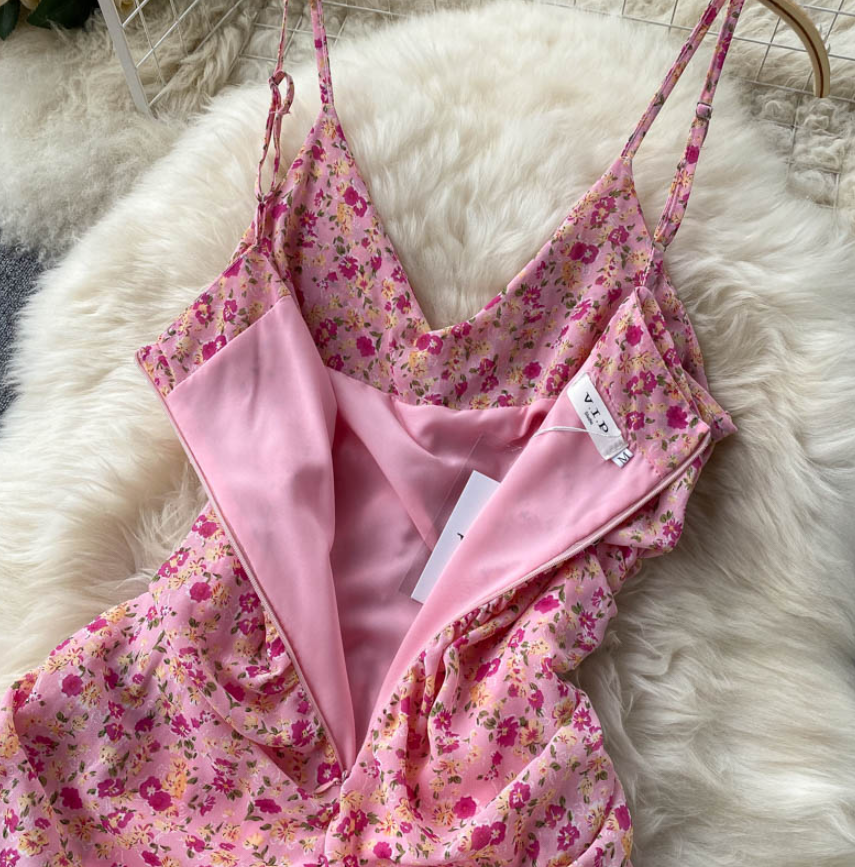 Sweet A Line Straps Floral New Fashion Summer Dress AP00080