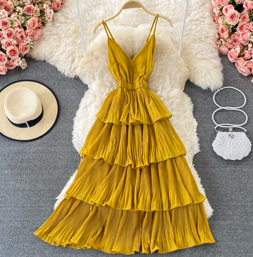 New Fashion Cute A Line Long Dress Fashion Simple Dress AP00083