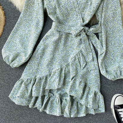 Fashionable Ins Holiday Style Floral Dress AP00069