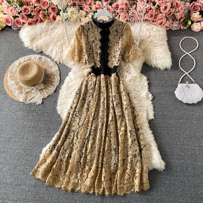 Elegant Lace Short New Sumple Dress A Line Fashion Dress AP00090