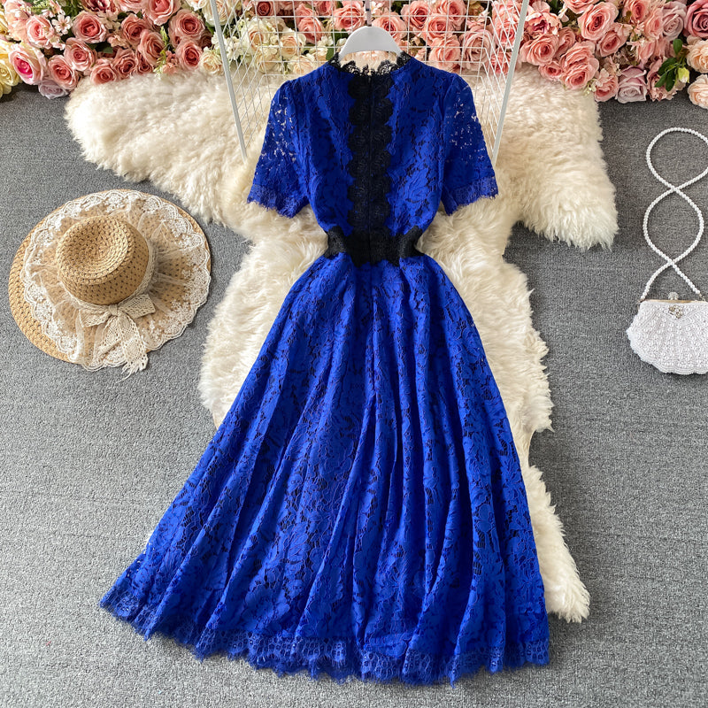 Elegant Lace Short New Sumple Dress A Line Fashion Dress AP00090