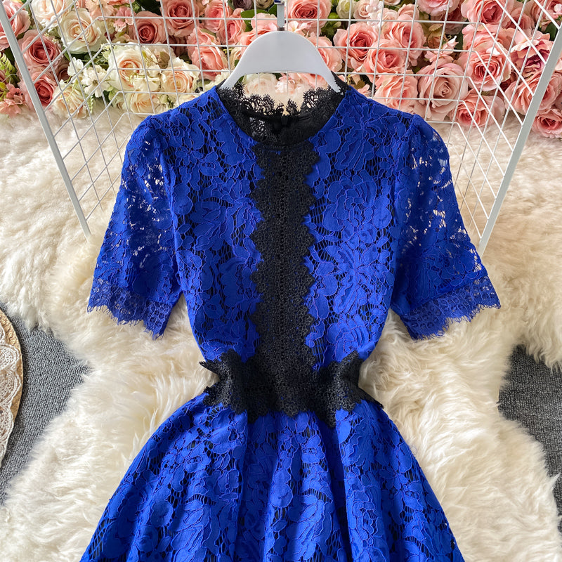 Elegant Lace Short New Sumple Dress A Line Fashion Dress AP00090