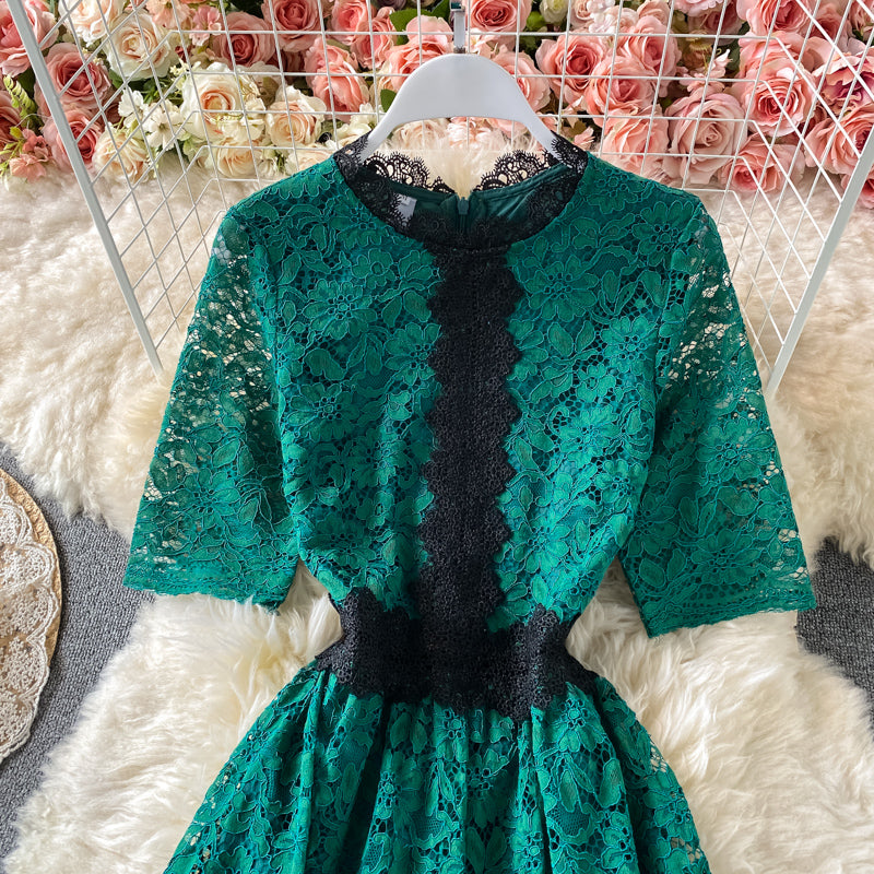 Elegant Lace Short New Sumple Dress A Line Fashion Dress AP00090