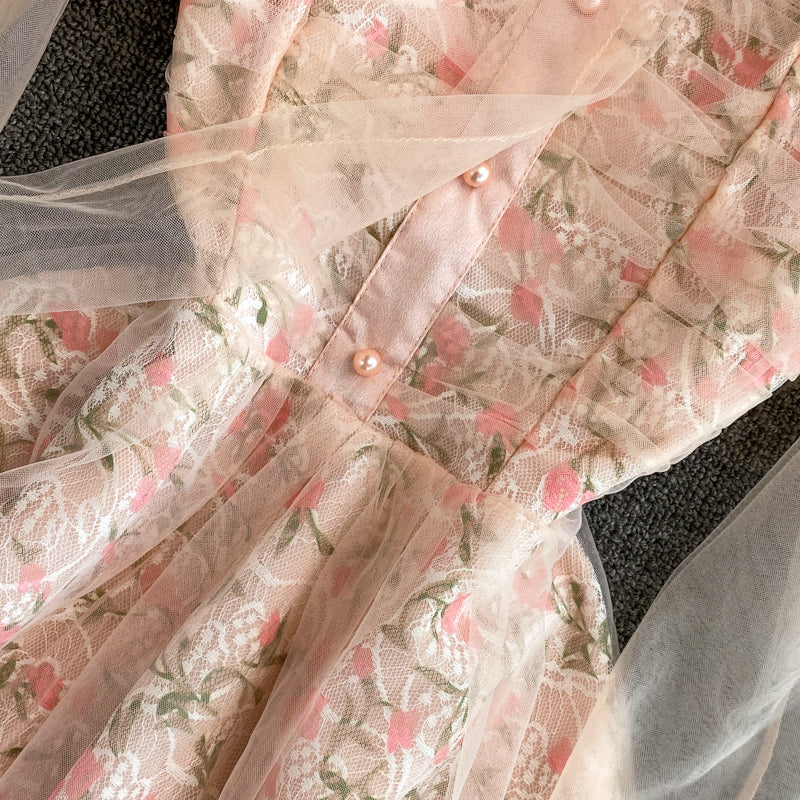 New Fashion Pink Lace Short Dress Fashion Women Dress AP00201