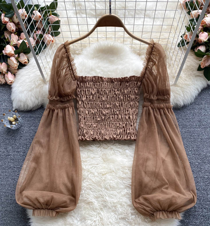 Temperament Slim Stretch Long-sleeved Shirt AP00035