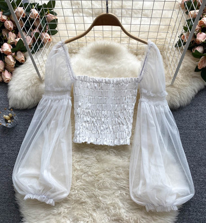 Temperament Slim Stretch Long-sleeved Shirt AP00035