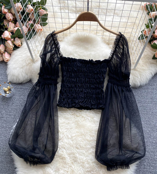 Temperament Slim Stretch Long-sleeved Shirt AP00035