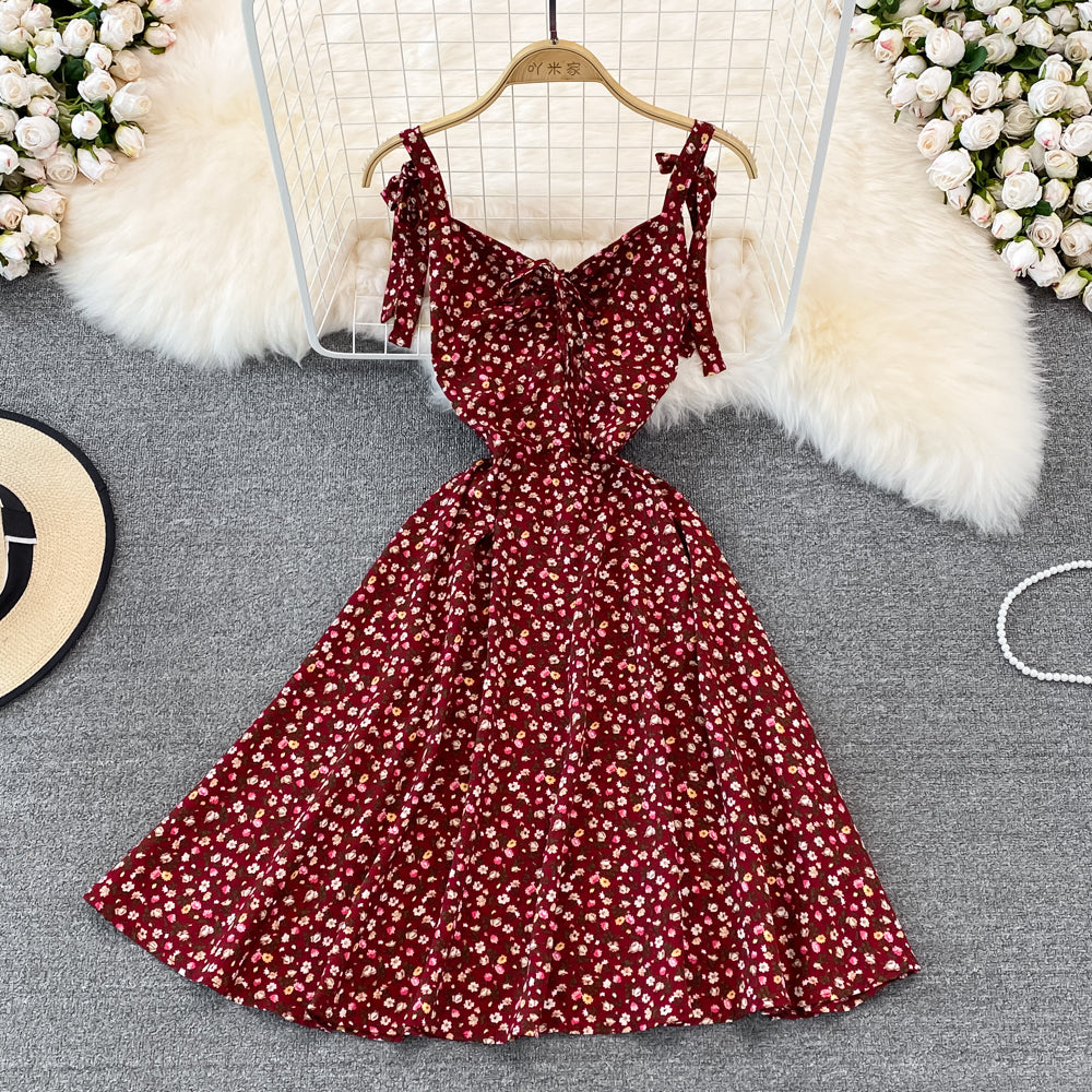 New Fashion Cute A Line Floral Dress A Line Short Dress AP00089