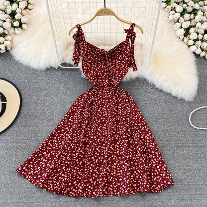 New Fashion Cute A Line Floral Dress A Line Short Dress AP00089