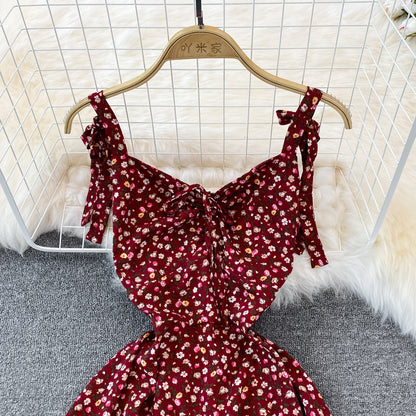 New Fashion Cute A Line Floral Dress A Line Short Dress AP00089