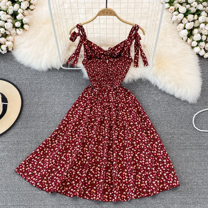 New Fashion Cute A Line Floral Dress A Line Short Dress AP00089