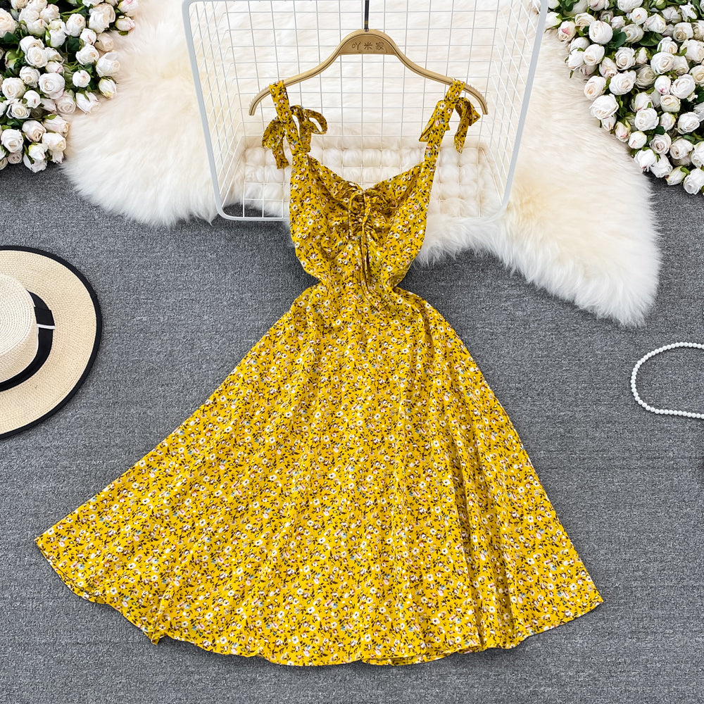 New Fashion Cute A Line Floral Dress A Line Short Dress AP00089