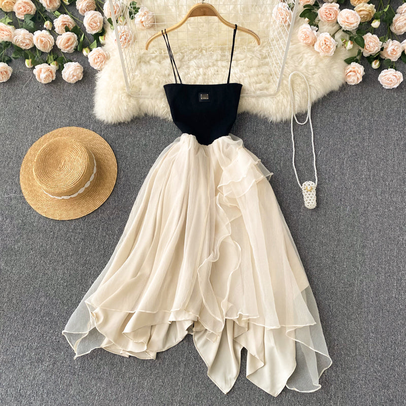 Champagne Tulle Short Dress Fashion Dress AP00020