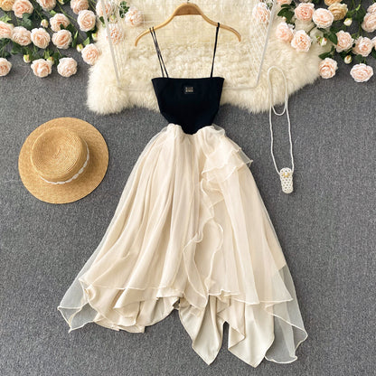 Champagne Tulle Short Dress Fashion Dress AP00020