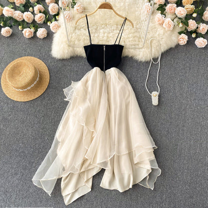 Champagne Tulle Short Dress Fashion Dress AP00020