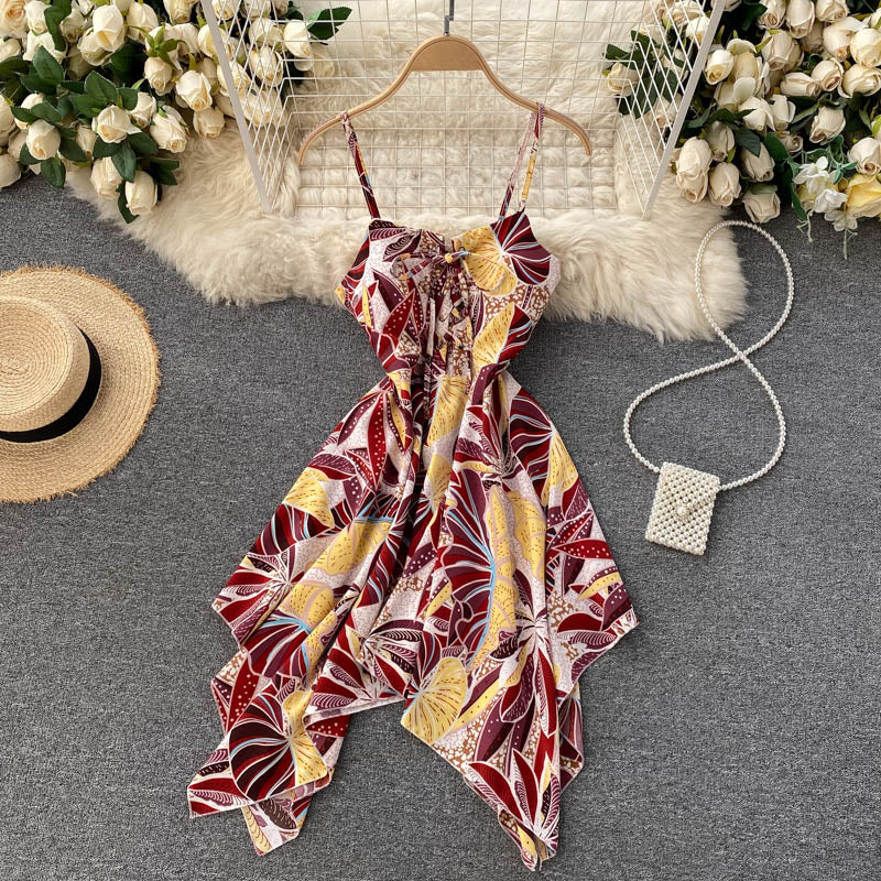 Charming Sexy High Waist Irregular Dress Fashion Girl Dress AP00018