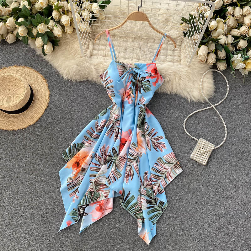 Charming Sexy High Waist Irregular Dress Fashion Girl Dress AP00018