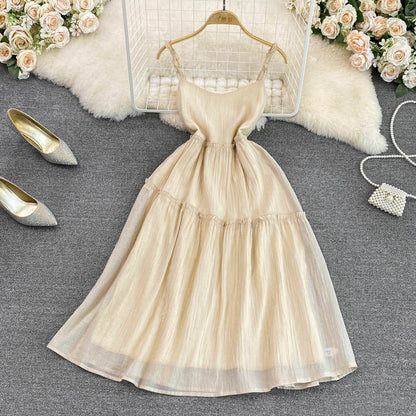 Champagne A-line Short Dress Fashion Dress AP00017