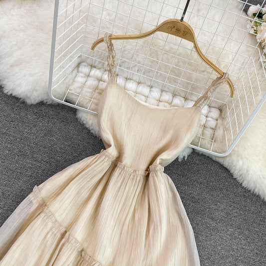 Champagne A-line Short Dress Fashion Dress AP00017