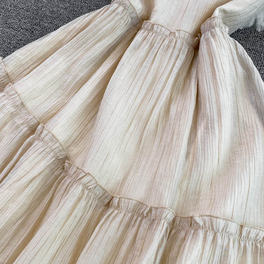 Champagne A-line Short Dress Fashion Dress AP00017