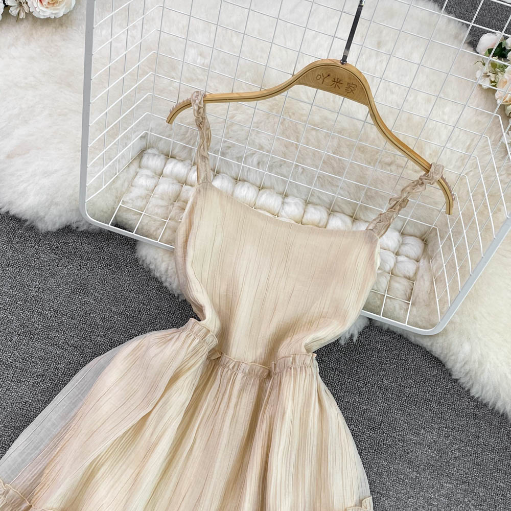 Champagne A-line Short Dress Fashion Dress AP00017