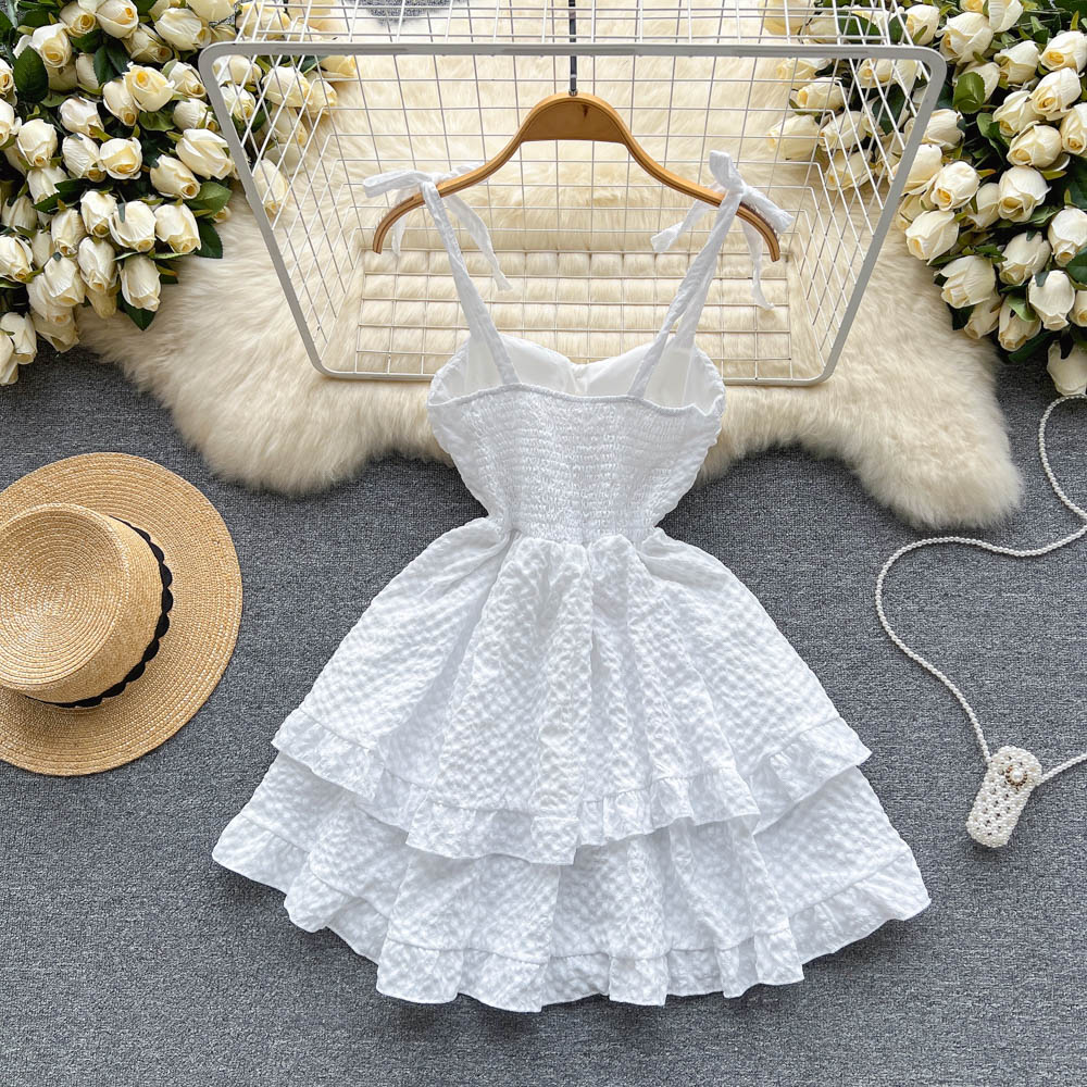 Cute Spaghetti Short Dress AP00015