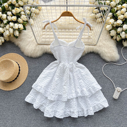 Cute Spaghetti Short Dress AP00015