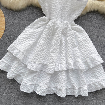 Cute Spaghetti Short Dress AP00015