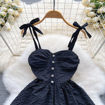 Cute Spaghetti Short Dress AP00015