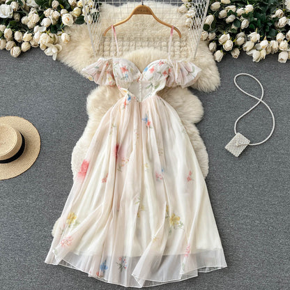 Cute A-line Off Shoulder Dress Fashion Dress AP00013