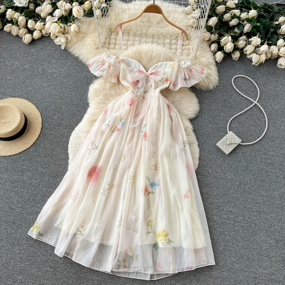 Cute A-line Off Shoulder Dress Fashion Dress AP00013