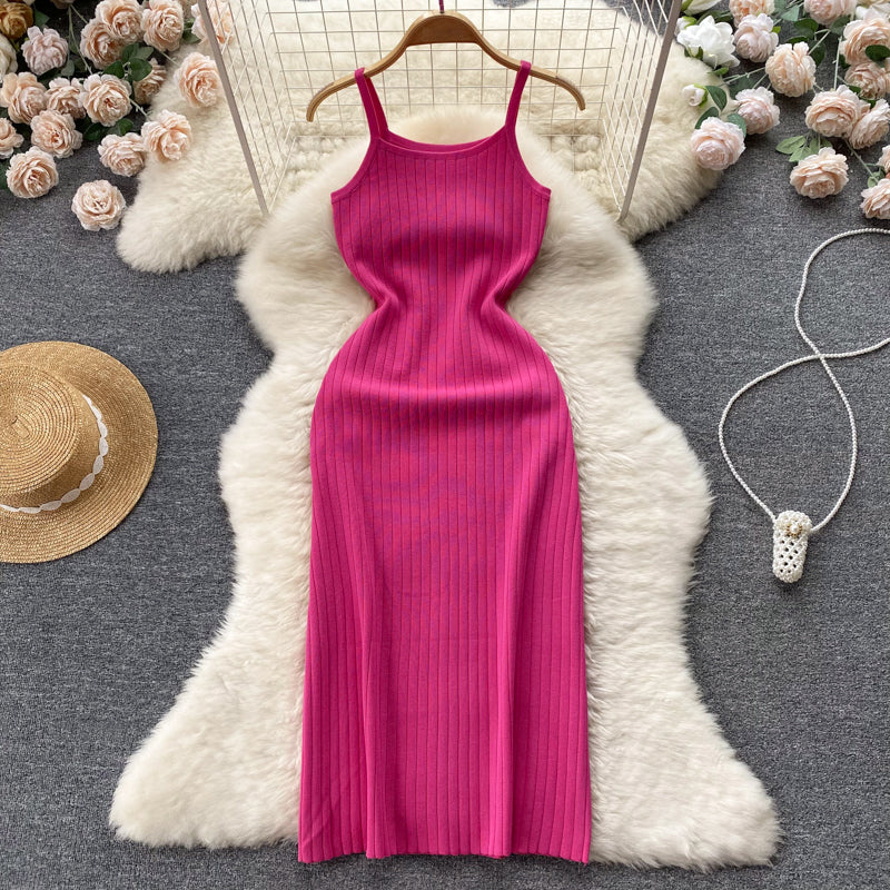 Simple Spaghetti Strap Dress AP0006