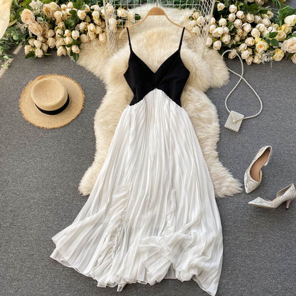 Simple V-neck Short Dress Fashion Dress AP0009