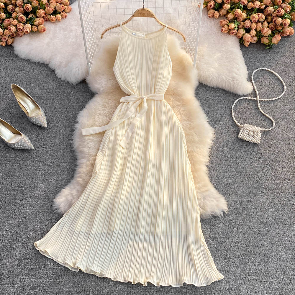 Champagne Chiffon A-line Dress Fashion Dress AP0001