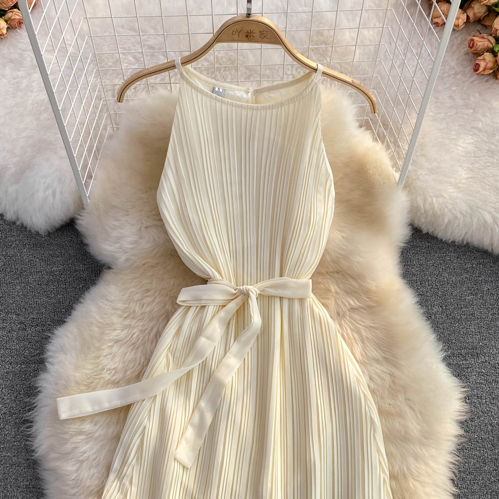 Champagne Chiffon A-line Dress Fashion Dress AP0001