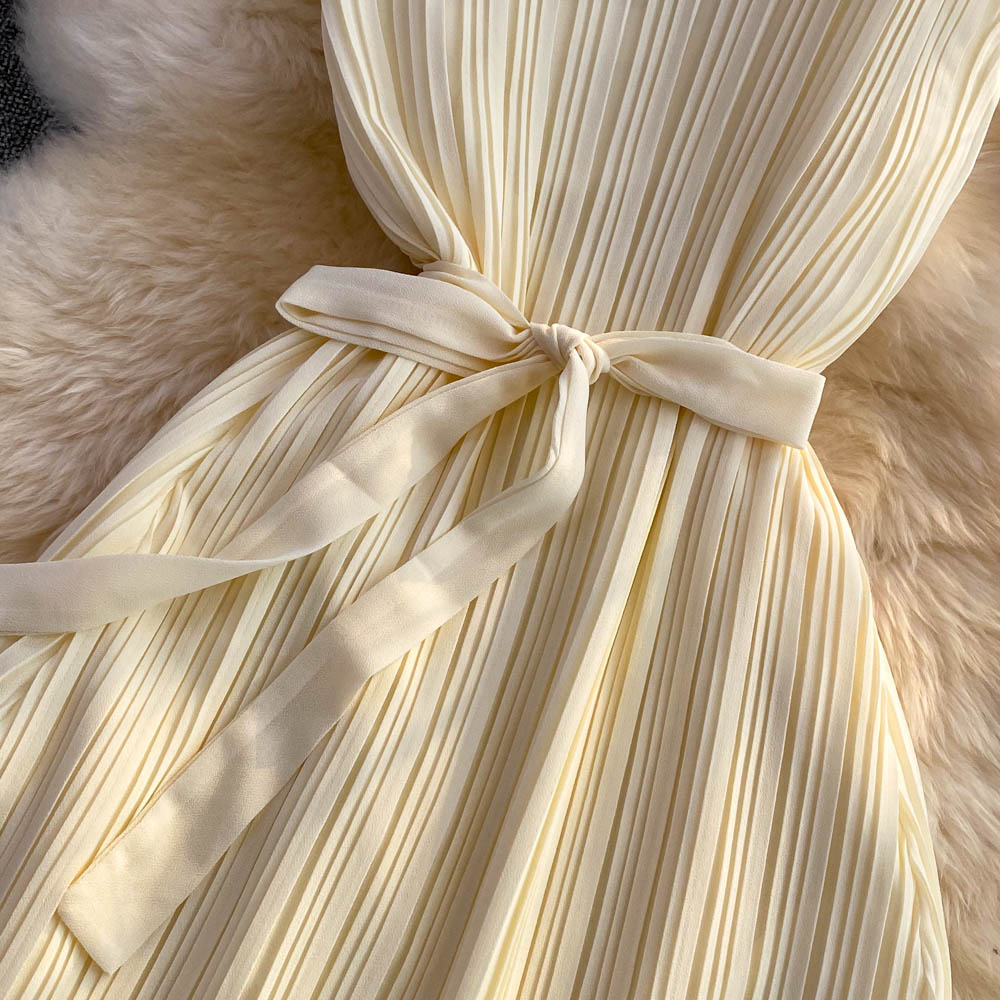 Champagne Chiffon A-line Dress Fashion Dress AP0001