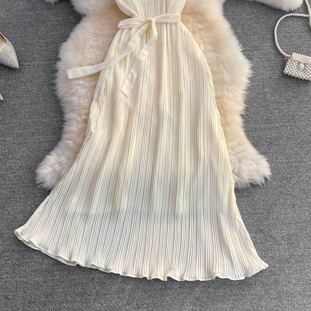 Champagne Chiffon A-line Dress Fashion Dress AP0001