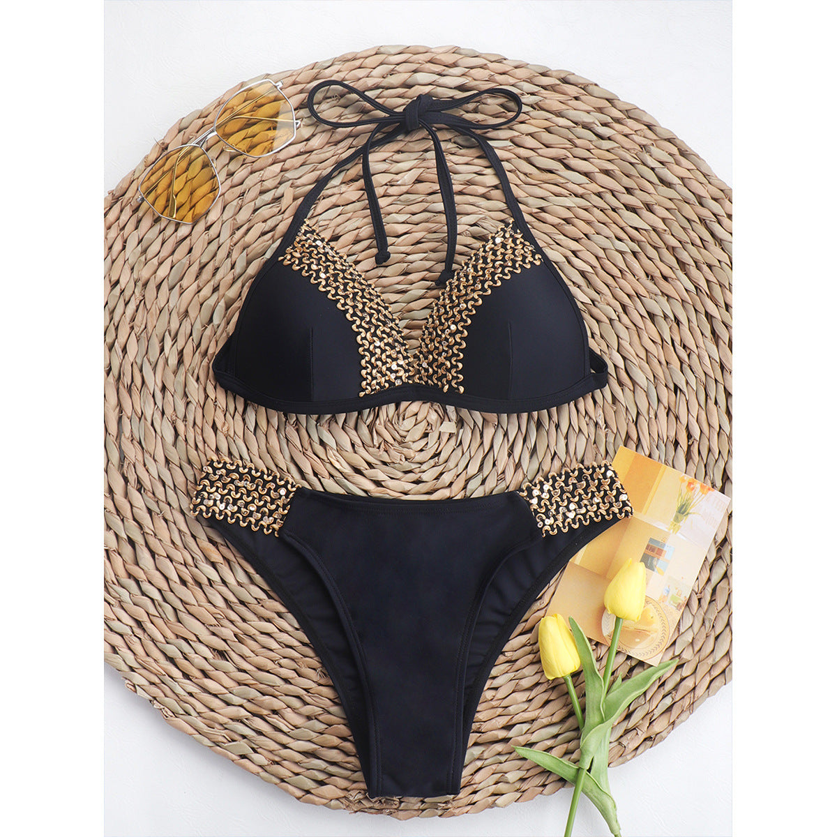 New Fashion Webbing Sexy Bikini Women Two-piece Swimsuit AP000133